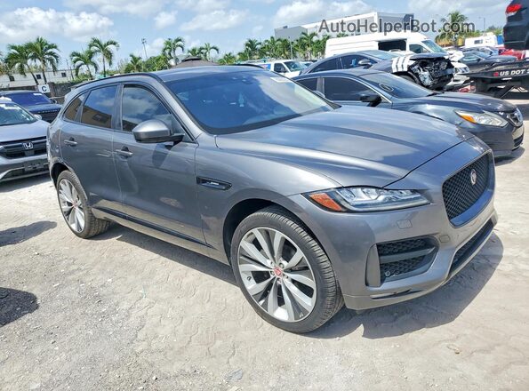 SADCL2BN5HA496416 2017 JAGUAR F-PACE Gray Widok z przodu