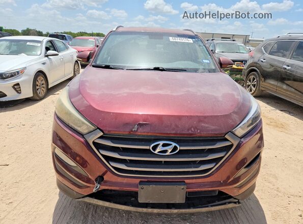 KM8J33A22GU195479 2016 HYUNDAI TUCSON Burgundy Вид ззаду