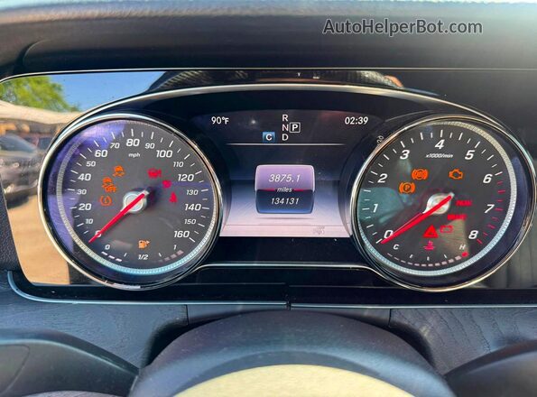 WDDZF4JB0HA182257 2017 MERCEDES-BENZ E Black Вид панелі приладів