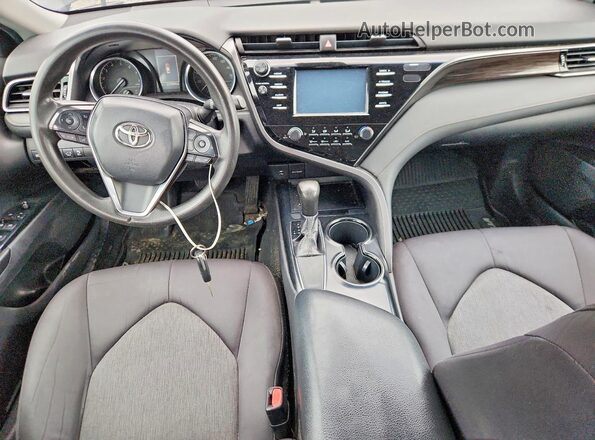4T1B11HK2KU742490 2019 TOYOTA CAMRY Black ხელსაწყოთა პანელის ხედი