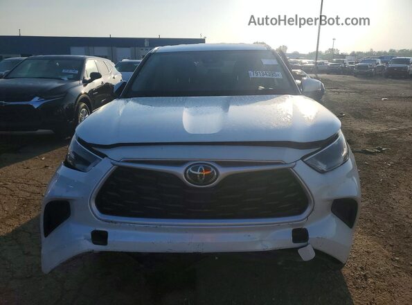 5TDCZRAH6NS123611 2022 TOYOTA HIGHLANDER White Հետևի տեսք