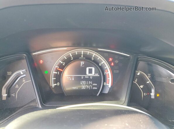 2HGFC2F59HH516317 2017 HONDA CIVIC Black Widok tylnych siedzeń