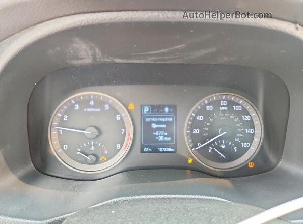 KM8J33A49JU712589 2018 HYUNDAI TUCSON Black უკანა სავარძლების ხედი