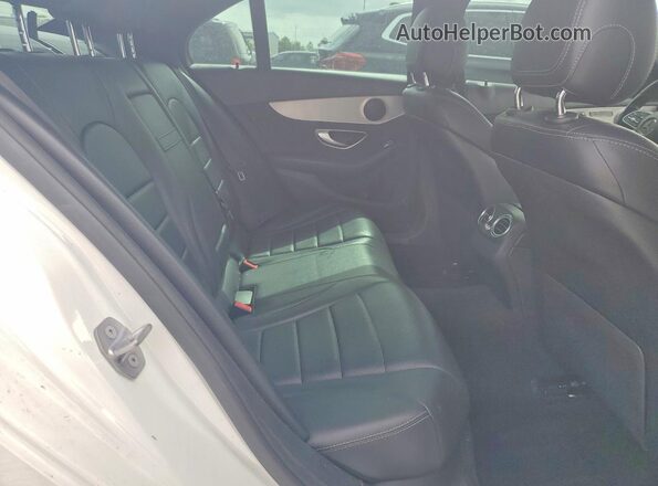 55SWF8DB7KU304710 2019 MERCEDES-BENZ C-CLASS White უკანა სალონის ხედი