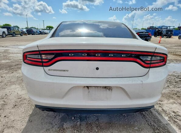 2C3CDXATXHH544083 2017 DODGE CHARGER Белый Вид салона спереди