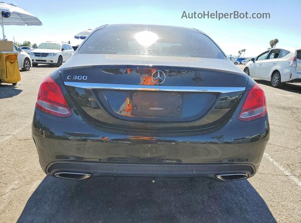 55SWF4JB2GU173271 2016 MERCEDES-BENZ C Черный Вид салона спереди