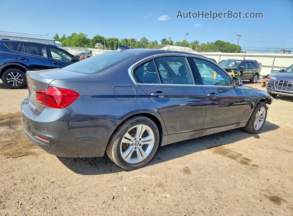 WBA8D9G58HNT90791 2017 BMW 3 SERIES Gray Delantero derecho