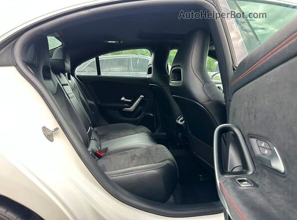 W1K5J5BB0MN167360 2021 MERCEDES-BENZ CLA-CLASS White Rear seats view