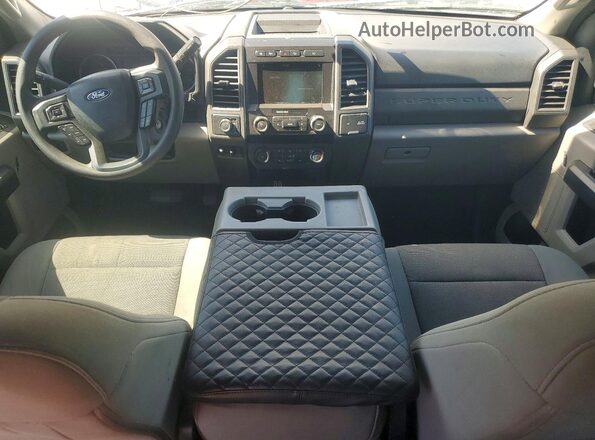 1FT8W3DT4KEF88661 2019 FORD F350 White ხელსაწყოთა პანელის ხედი