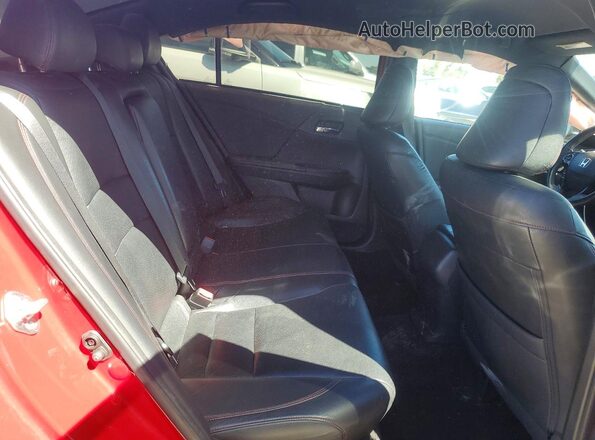 1HGCR2F17HA135949 2017 HONDA ACCORD Красный Вид задней части салона