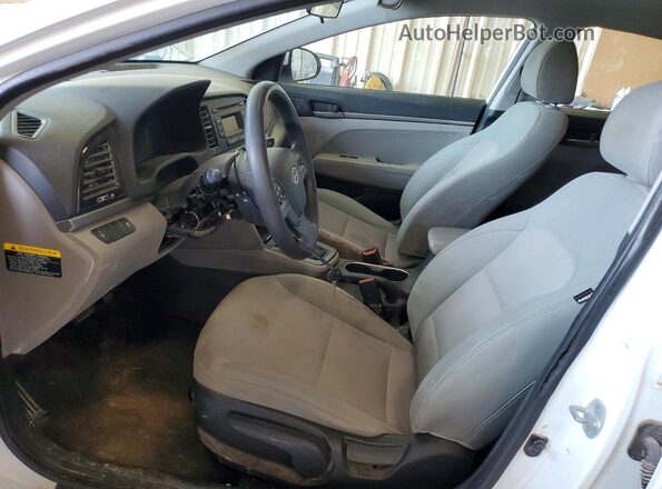 5NPD74LF3HH078307 2017 HYUNDAI ELANTRA White Առջևի վահանակի տեսք