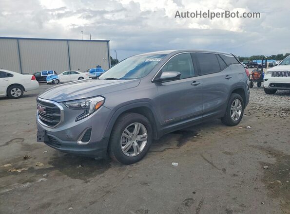3GKALTEV5LL185191 2020 GMC TERRAIN Gray Trasero izquierdo