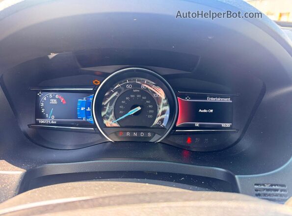 1FM5K8D84GGA87249 2016 FORD EXPLORER Белый Вид панели приборов