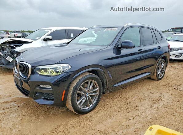 5UXTR9C59KLP92728 2019 BMW X3 Синий Задняя левая четверть