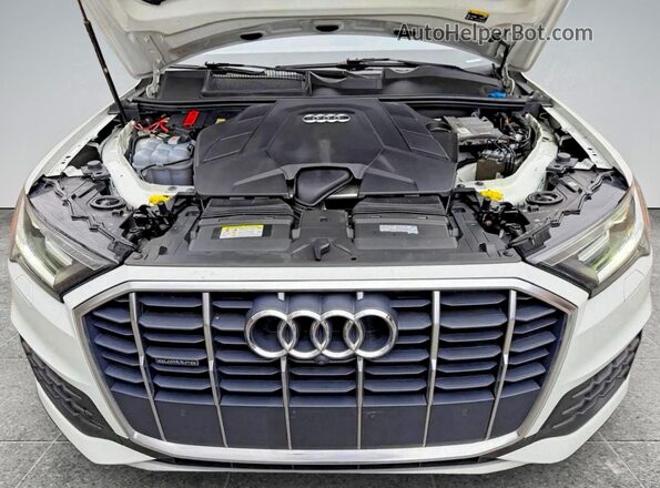 WA1LXAF71MD017482 2021 AUDI Q7 White წინა სალონის ხედი
