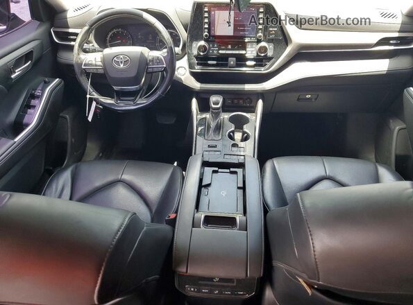 5TDHZRBH5MS543296 2021 TOYOTA HIGHLANDER Black Instrument cluster view