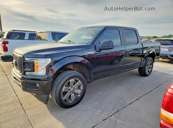 1FTEW1CP1JKC62893 2018 FORD F150 Black Tył lewy