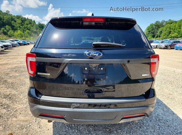 1FM5K8AR0JGC76226 2018 FORD EXPLORER Black Widok wnętrza z przodu