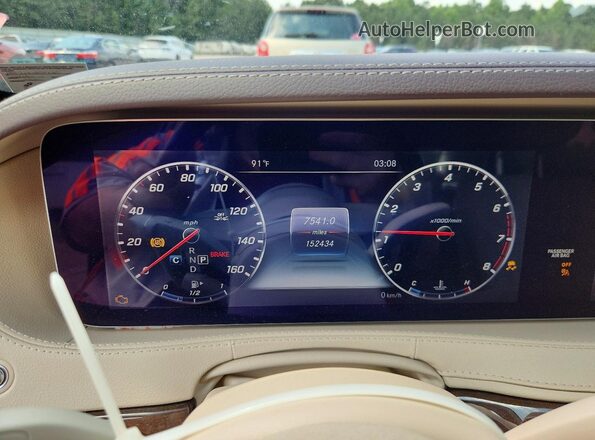 WDDUG8GB2JA402610 2018 MERCEDES-BENZ S Black Widok tylnych siedzeń