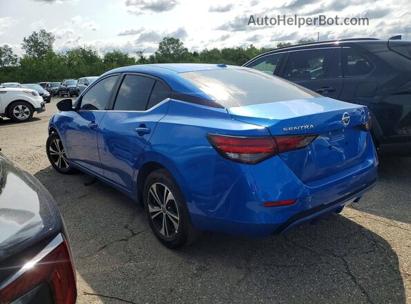3N1AB8CV7MY254890 2021 NISSAN SENTRA Blue Trasero derecho