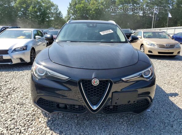 ZASFAKBN0J7B60472 2018 ALFA ROMEO STELVIO Black Հետևի տեսք