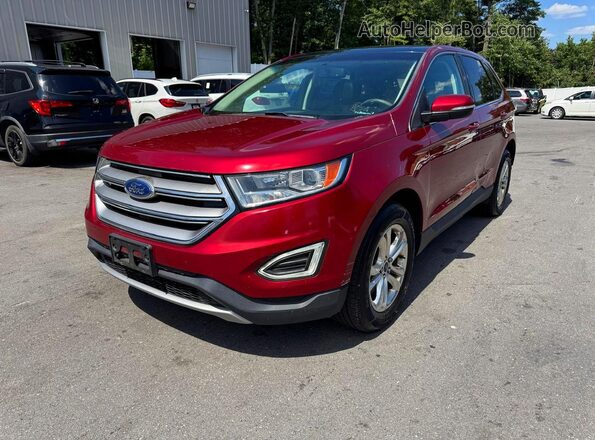 2FMPK4J9XGBB55656 2016 FORD EDGE Red Tył lewy