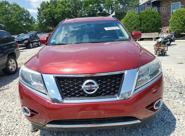 5N1AR2MM4GC655737 2016 NISSAN PATHFINDER Red Front view