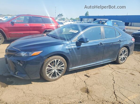 4T1B11HK7KU756160 2019 TOYOTA CAMRY Blue Задня ліва чверть