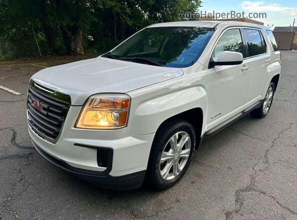 2GKFLSEK8H6121583 2017 GMC TERRAIN White Tył lewy
