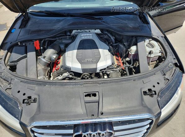 WAU34AFD7GN014621 2016 AUDI A8 Black Vista del compartimento del motor
