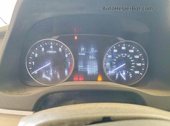 5NPD74LF3HH078307 2017 HYUNDAI ELANTRA White Հետևի նստատեղերի տեսք
