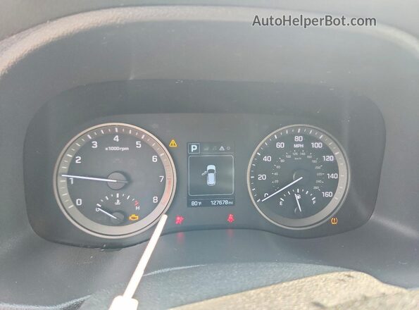 KM8J3CA20GU170581 2016 HYUNDAI TUCSON Silver უკანა სავარძლების ხედი