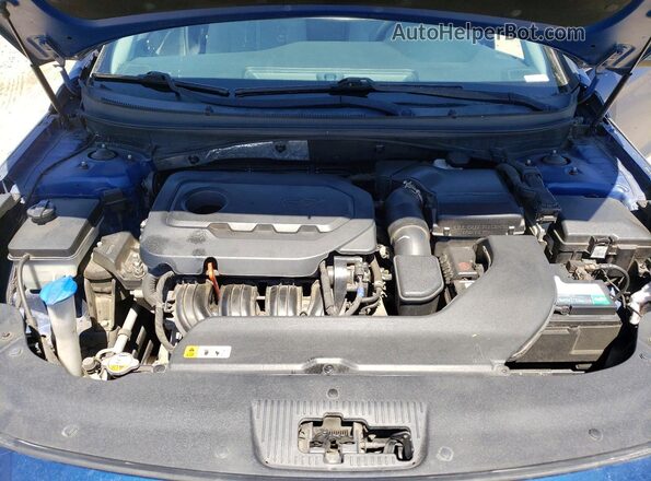 5NPE24AF8HH518981 2017 HYUNDAI SONATA Blue ძრავის განყოფილების ხედი