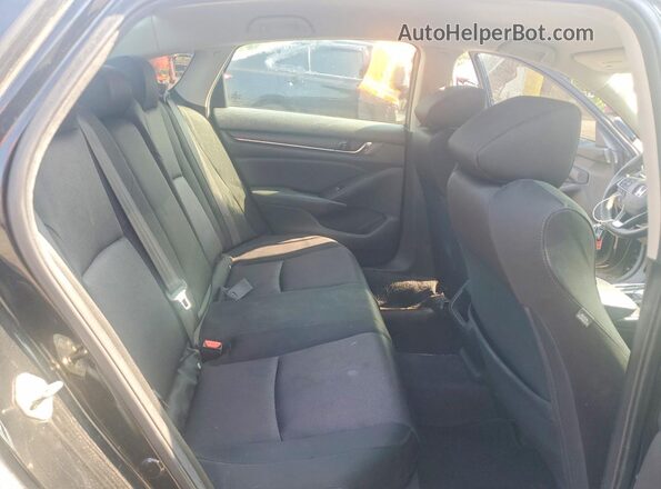 1HGCV1F1XKA128376 2019 HONDA ACCORD Черный Вид задней части салона
