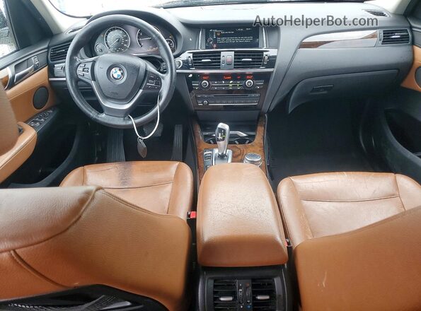 5UXWX9C59G0D85510 2016 BMW X3 White ხელსაწყოთა პანელის ხედი