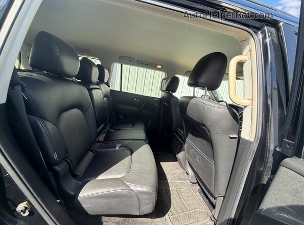 JN8AY2AC6M9145552 2021 NISSAN ARMADA Black Widok wnętrza z przodu