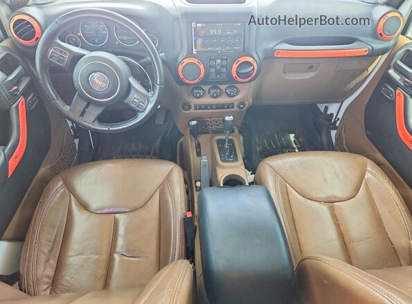 1C4HJWFGXGL106133 2016 JEEP WRANGLER White Вид щитка приладів