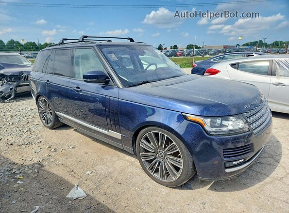 SALGS2FV1HA339467 2017 LAND ROVER RANGE Синий Вид спереди