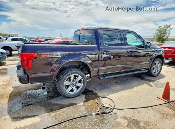 1FTEW1E47KKC87169 2019 FORD F150 Maroon Przód prawy