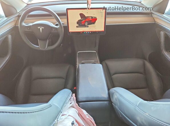 7SAYGDEE0PF920459 2023 TESLA MODEL Black Vista del cuadro de instrumentos