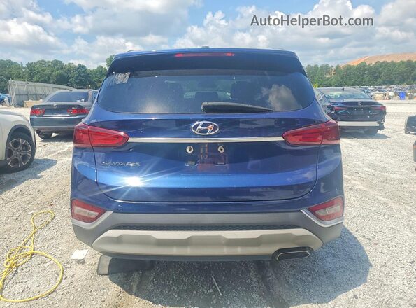 5NMS23AD8KH048080 2019 HYUNDAI SANTA FE Blue Вид салону спереду