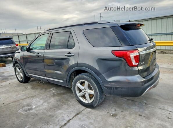 1FM5K8D8XHGC20985 2017 FORD EXPLORER Gray Trasero derecho