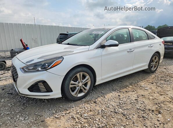 5NPE34AF6JH728112 2018 HYUNDAI SONATA White Հետևի ձախ