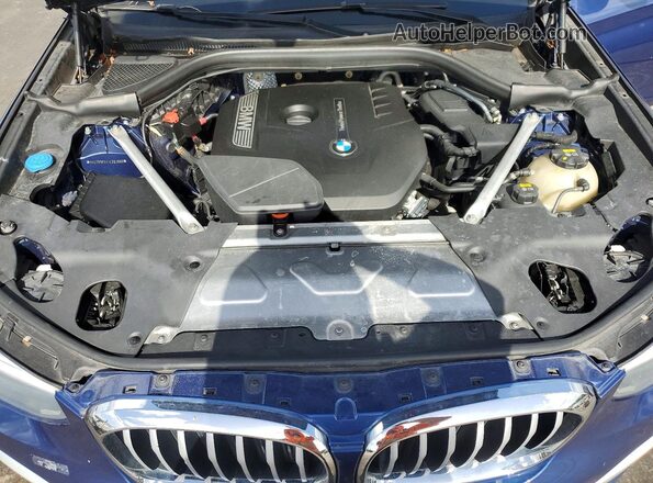 5UXTR9C5XJLD61865 2018 BMW X3 Blue Вид наклейки з VIN-кодом
