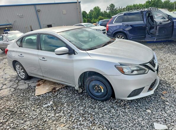 3N1AB7AP6GY301586 2016 NISSAN SENTRA Silver Widok z przodu