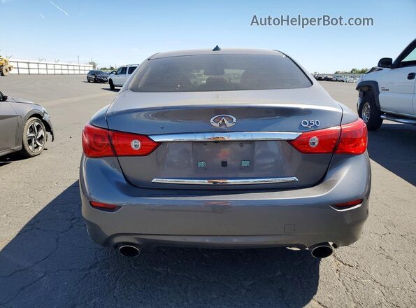 JN1CV7AP7GM201905 2016 INFINITI Q50 Charcoal Вид салону спереду