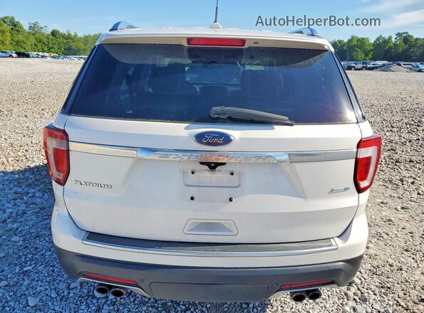 1FM5K8HT3JGB29058 2018 FORD EXPLORER Белый Вид салона спереди