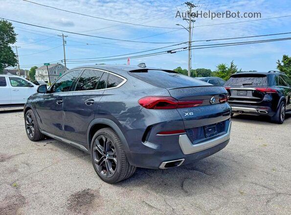 5UXCY4C02M9D86075 2021 BMW X6 Угольный Задняя правая четверть