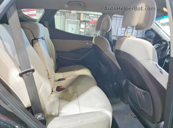 5NMZU3LB0HH008654 2017 HYUNDAI SANTA Black ძრავის განყოფილების ხედი