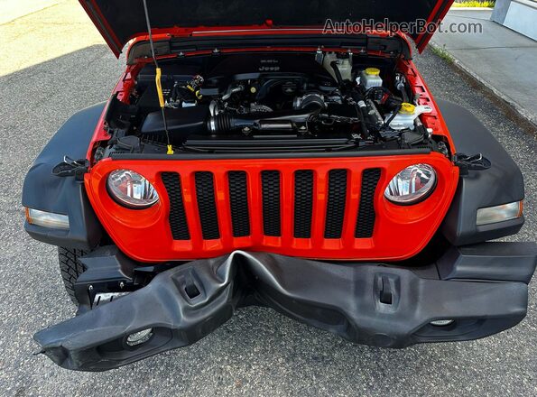 1C4HJXDG7KW584753 2019 JEEP WRANGLER Orange Вид салону спереду